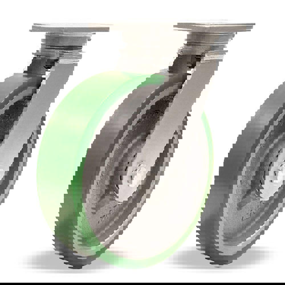 Swivel Top Plate Caster: Polyurethane, 10